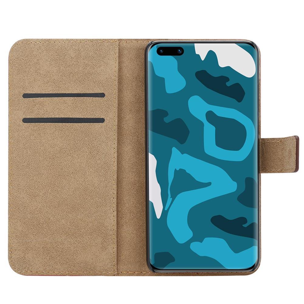 Wallet Case für Huawei P40 Genuine Split Echt Leder Handy Tasche