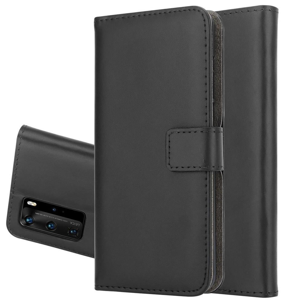 Wallet Case für Huawei P40 PRO Genuine Split Echt Leder Handy Tasche