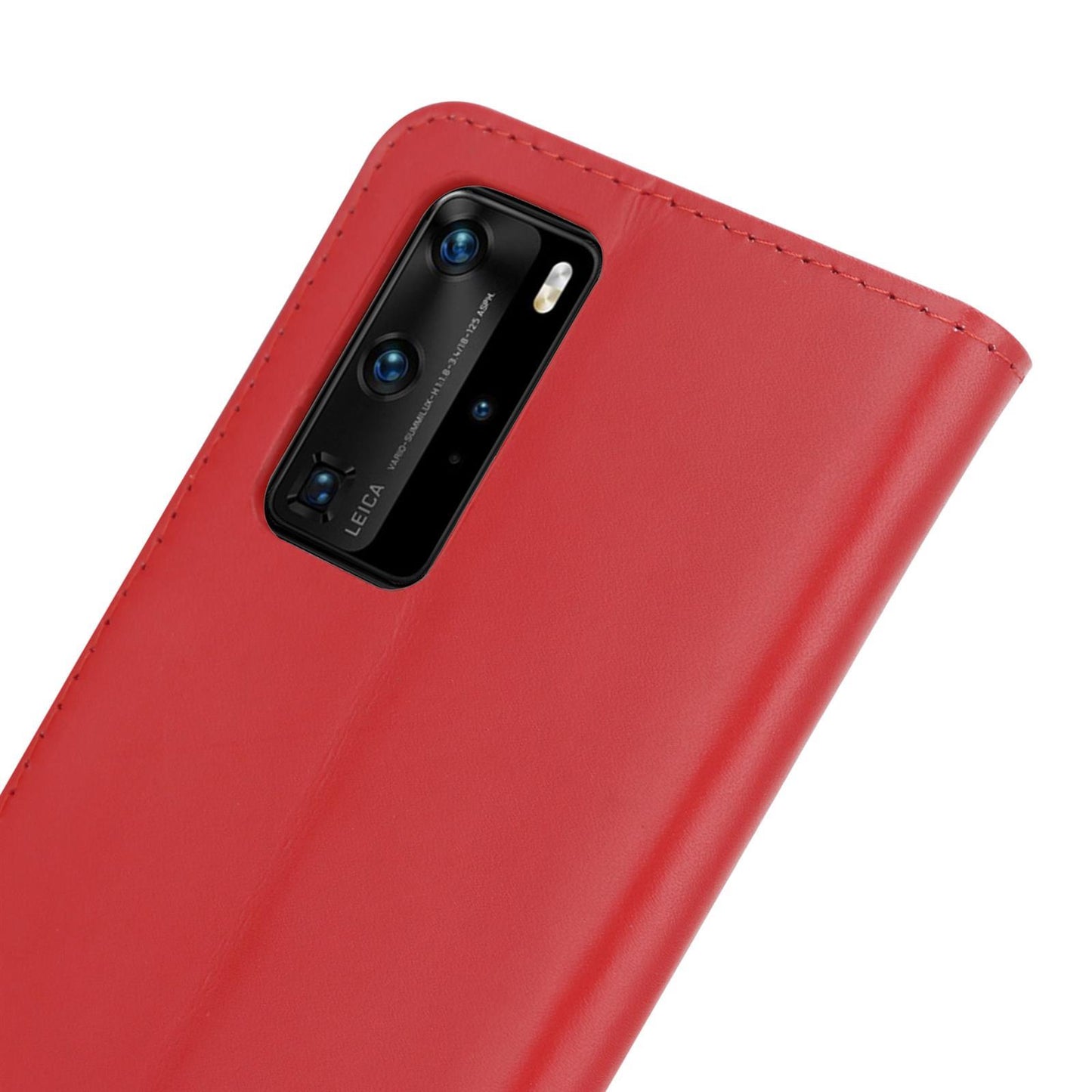 Wallet Case für Huawei P40 PRO Genuine Split Echt Leder Handy Tasche