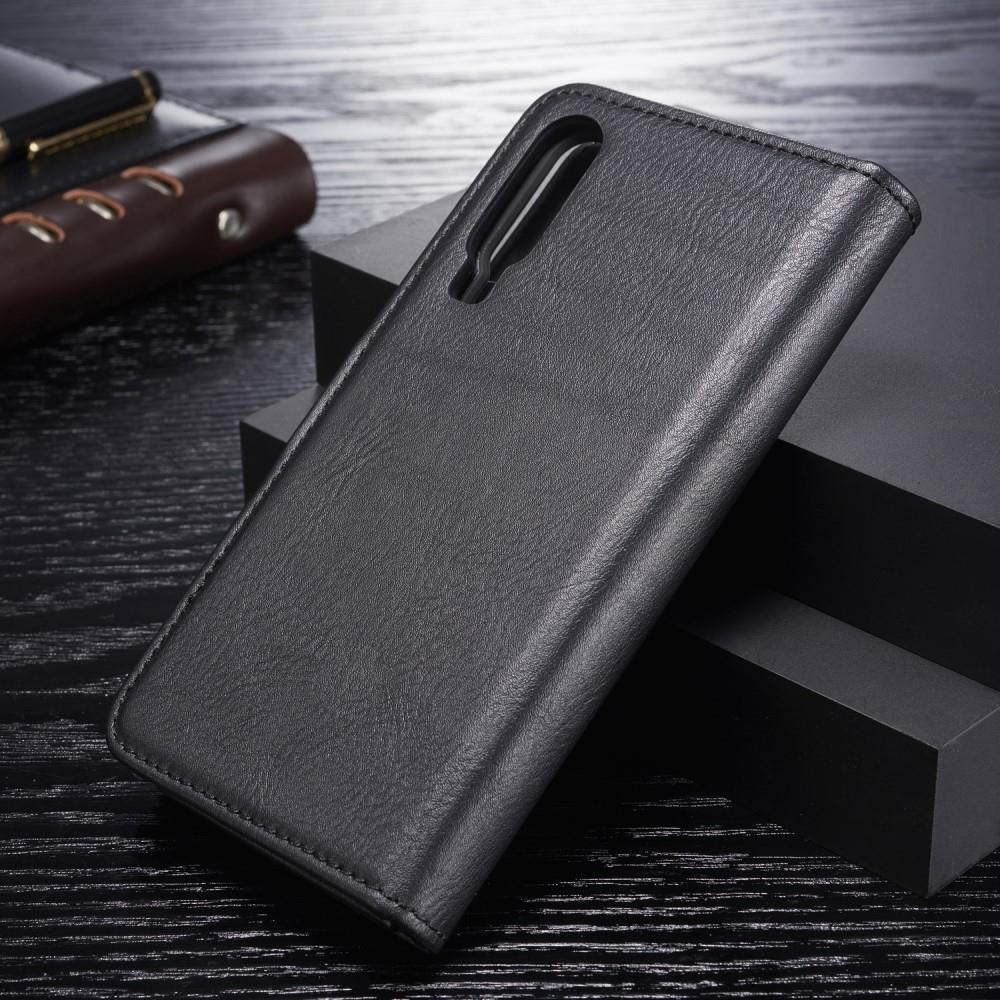 DG.MING Wallet Case für Huawei P30 Echt Leder Handy Tasche 2in1 Hülle Klapp Etui