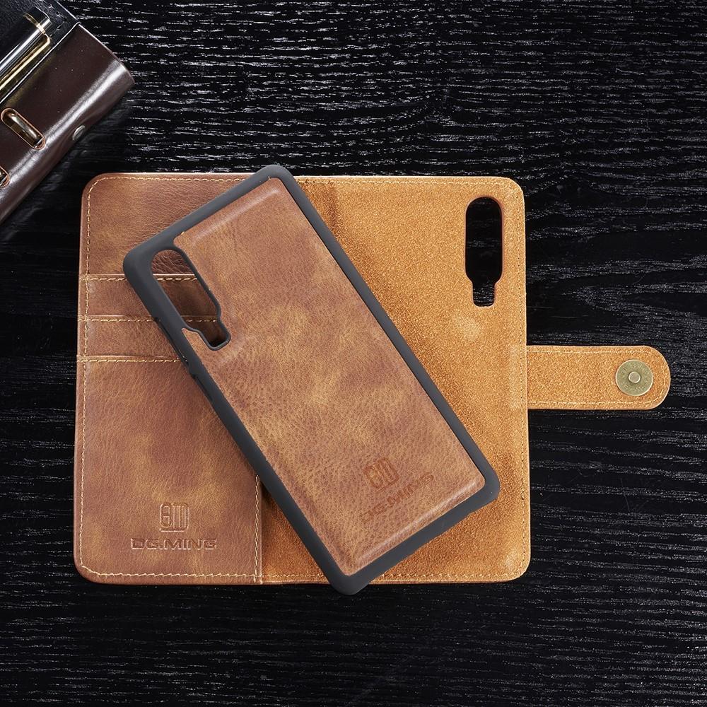 DG.MING Wallet Case für Huawei P30 Echt Leder Handy Tasche 2in1 Hülle Klapp Etui