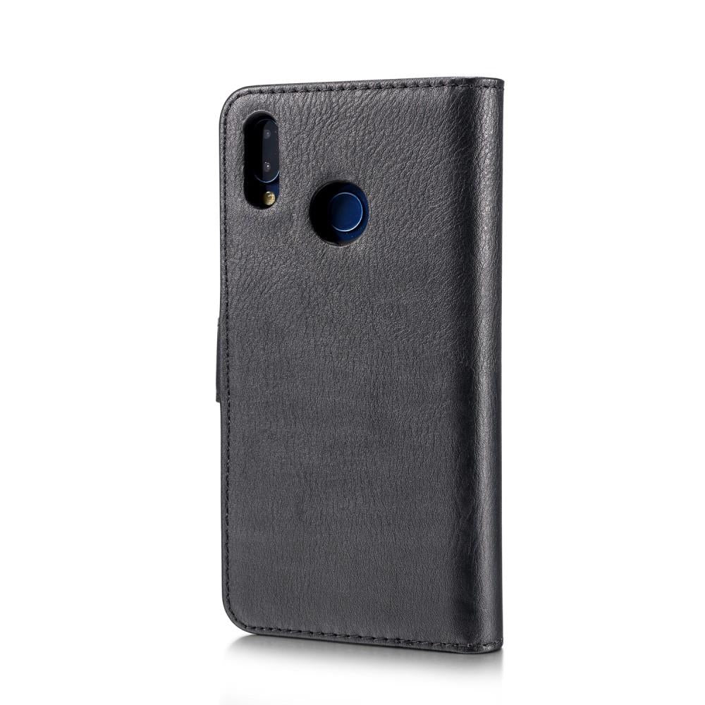 DG.MING Wallet Case für Huawei P20 LITE Echt Leder Handy Tasche 2in1 Hülle Etui