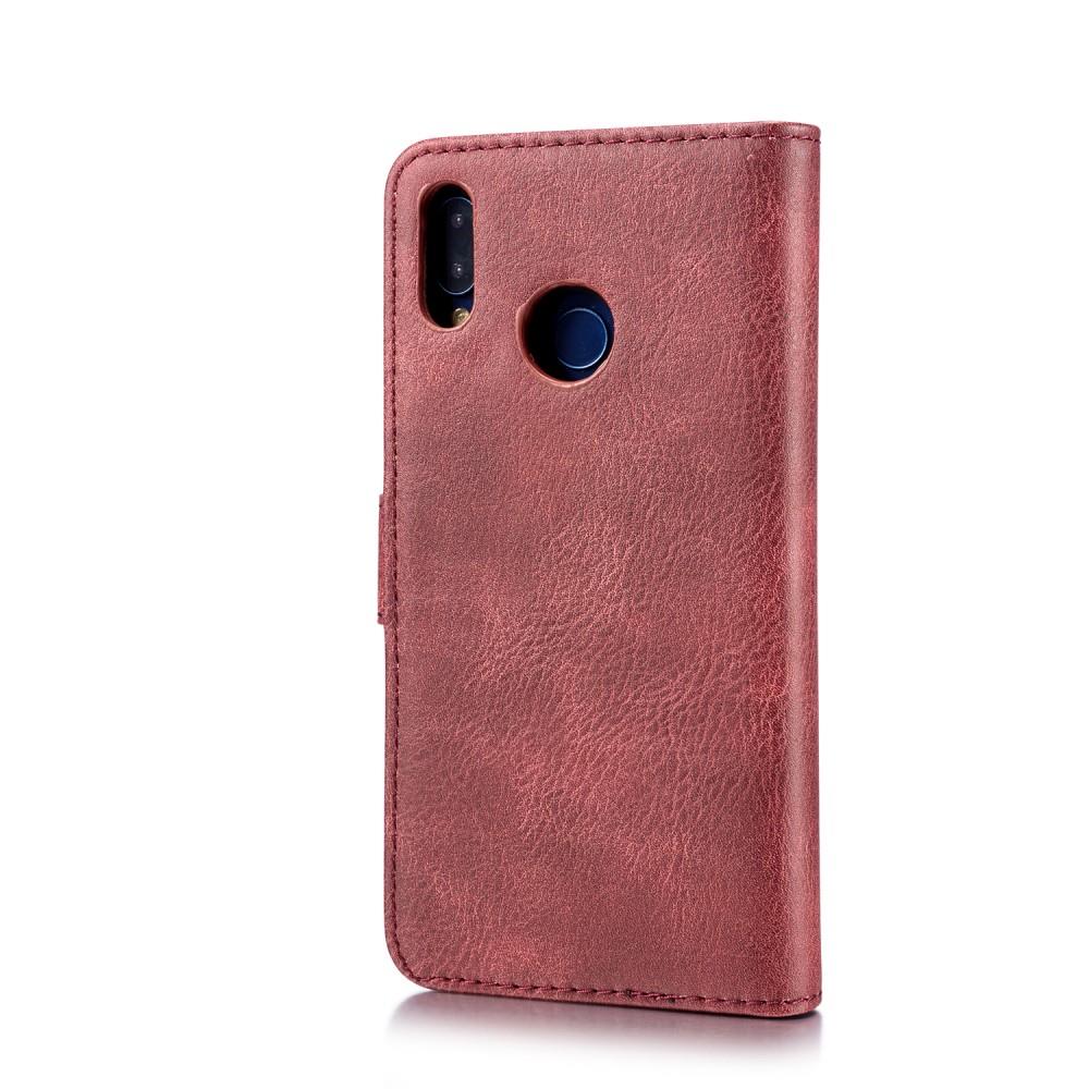 DG.MING Wallet Case für Huawei P20 LITE Echt Leder Handy Tasche 2in1 Hülle Etui