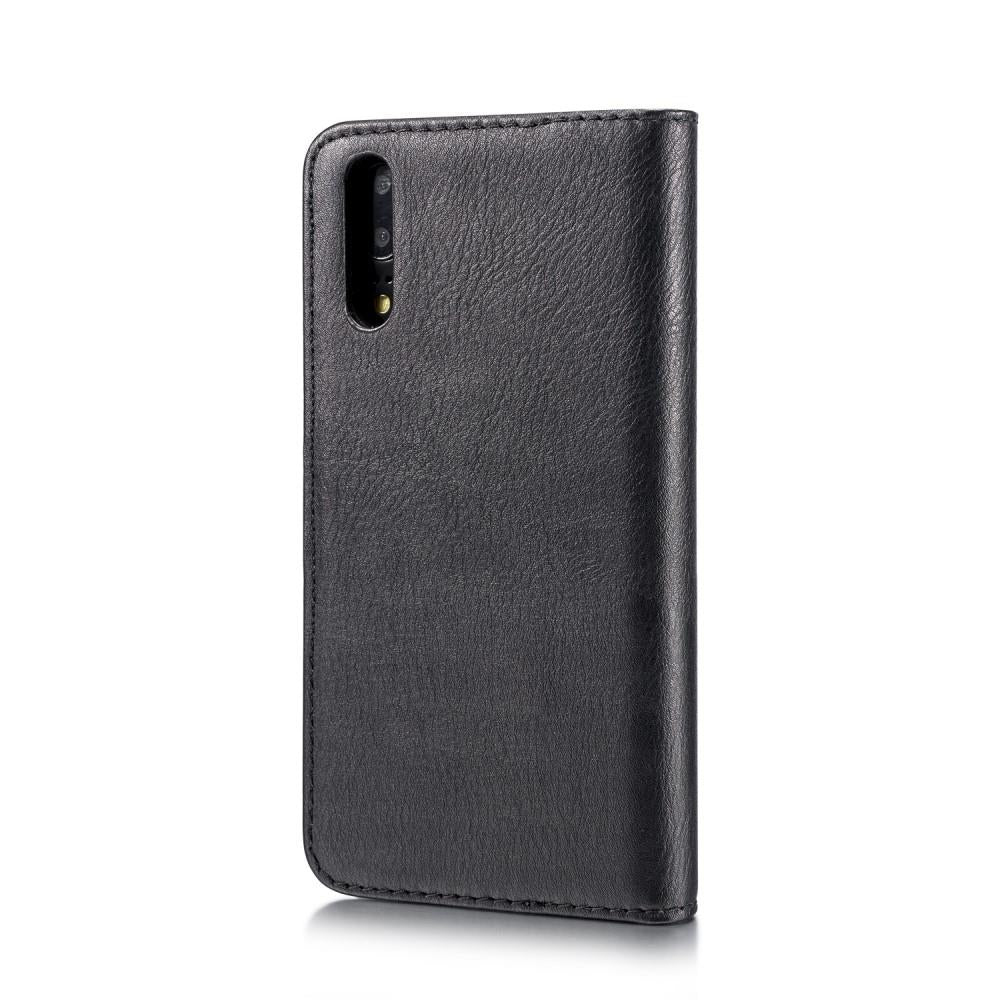 DG.MING Wallet Case für Huawei P20 Echt Leder Handy Tasche 2in1 Hülle Klapp Etui