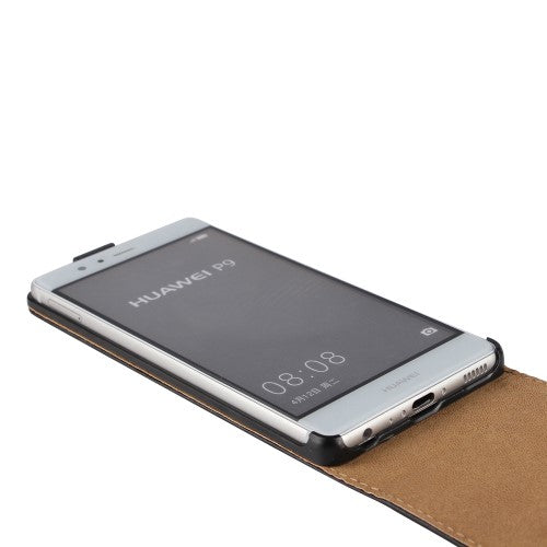 Flip Case für Huawei P9 Genuine Split Echt Leder