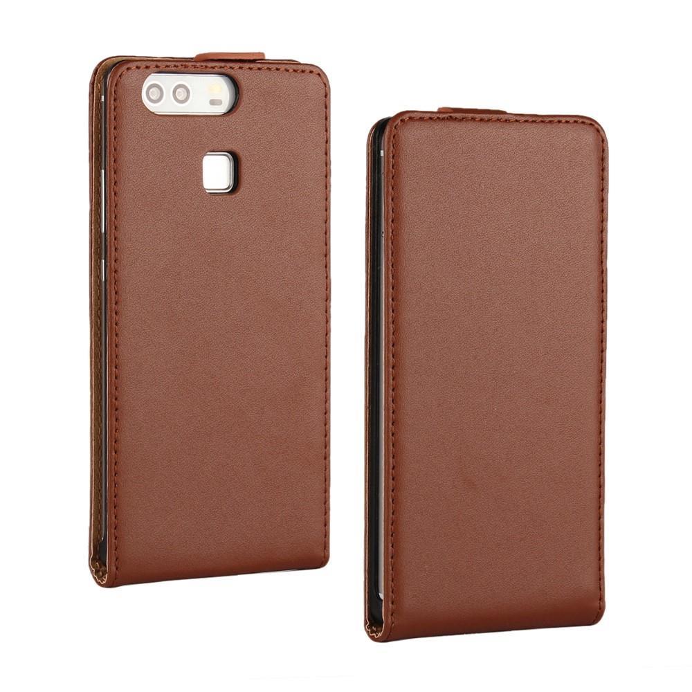 Flip Case für Huawei P9 Genuine Split Echt Leder