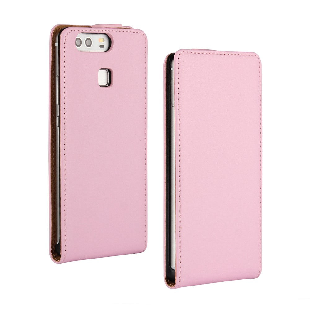Flip Case für Huawei P9 Genuine Split Echt Leder