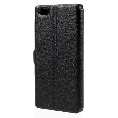 Wallet Case für Huawei P8 LITE Dual Window View Silk Book Etui