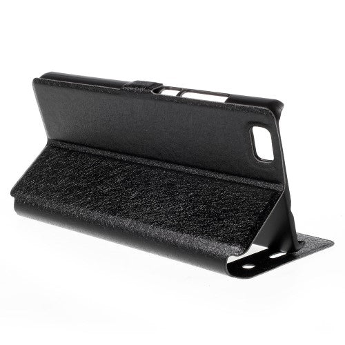 Wallet Case für Huawei P8 LITE Dual Window View Silk Book Etui
