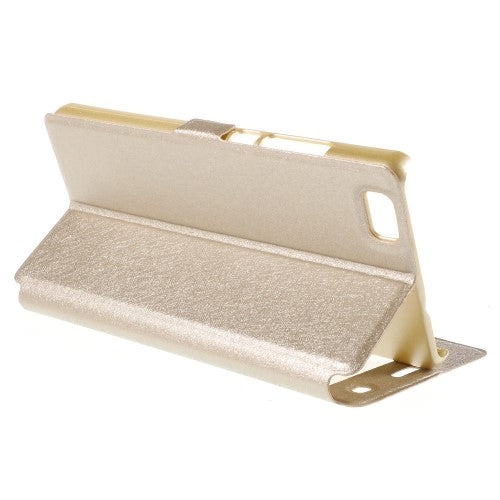 Wallet Case für Huawei P8 LITE Dual Window View Silk Book Etui