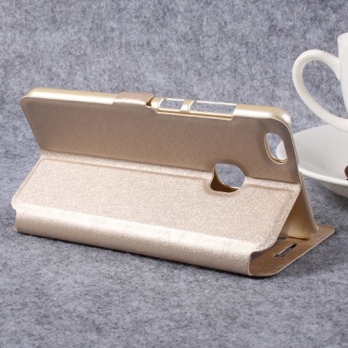 Wallet Case für Huawei P10 LITE Dual Window View Silk Book Etui