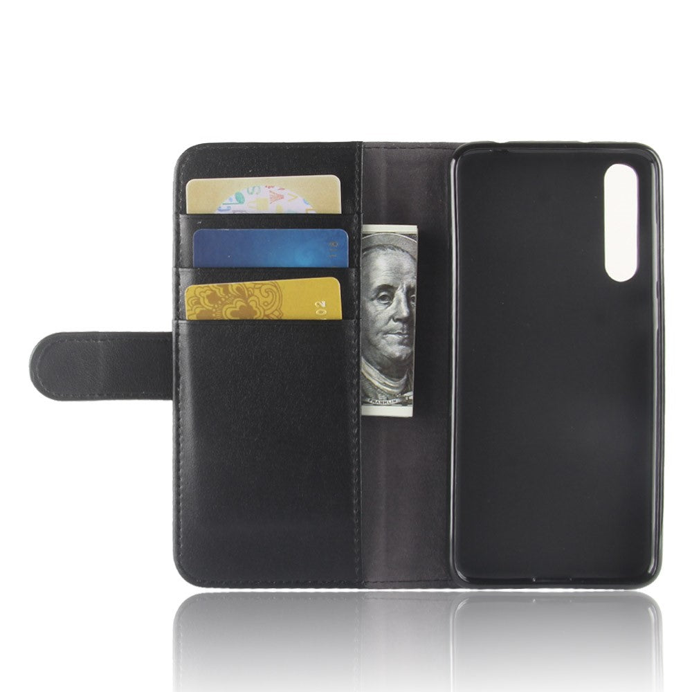 Wallet Case für Huawei P20 PRO Echt Leder Innenfach