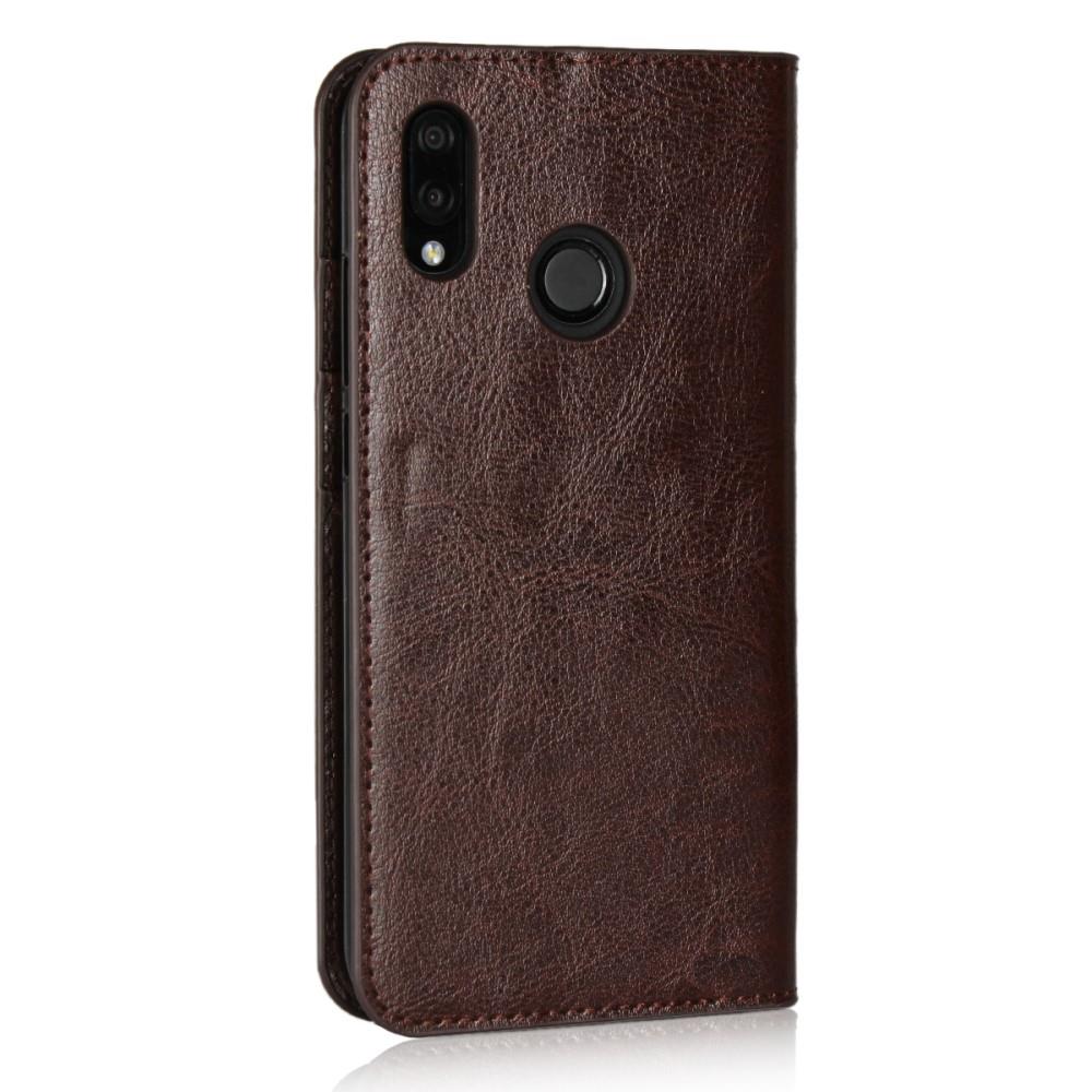 Wallet Case für Huawei P20 LITE Genuine Split Echt Leder Crazy Horse Skin