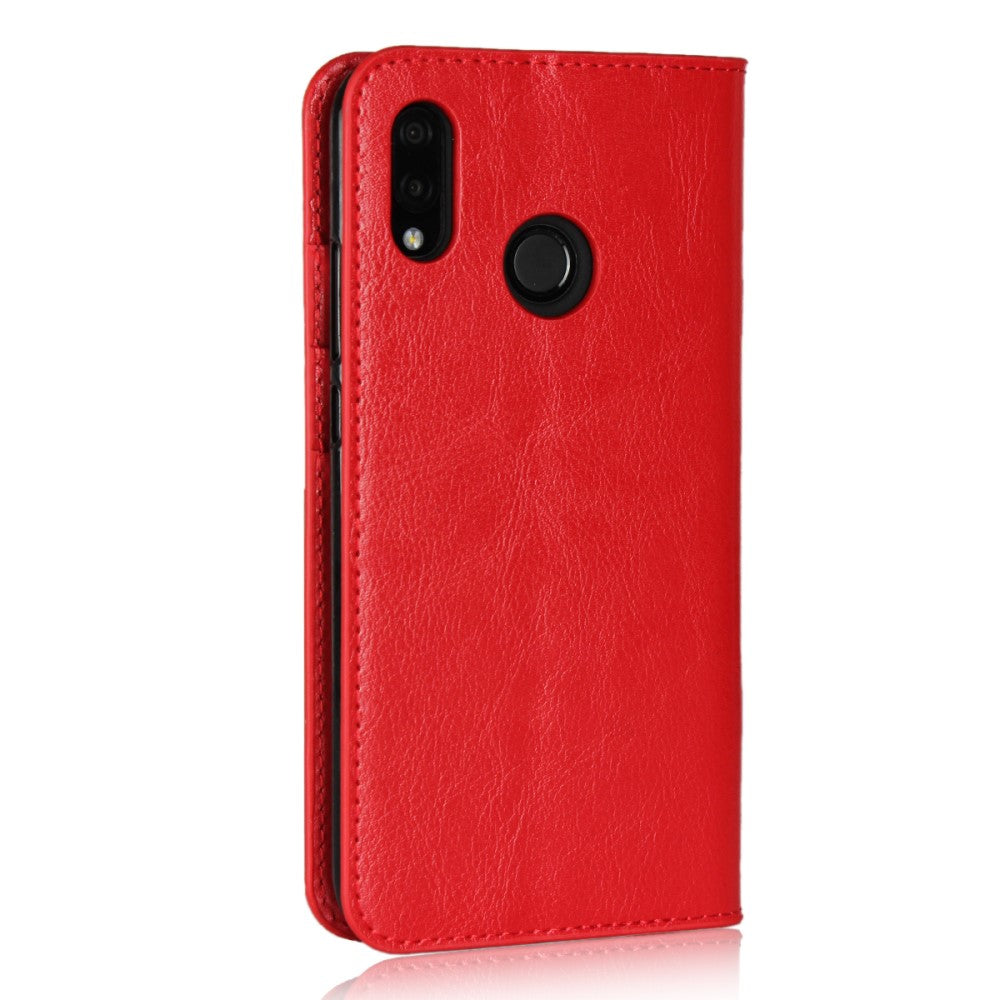Wallet Case für Huawei P20 LITE Genuine Split Echt Leder Crazy Horse Skin