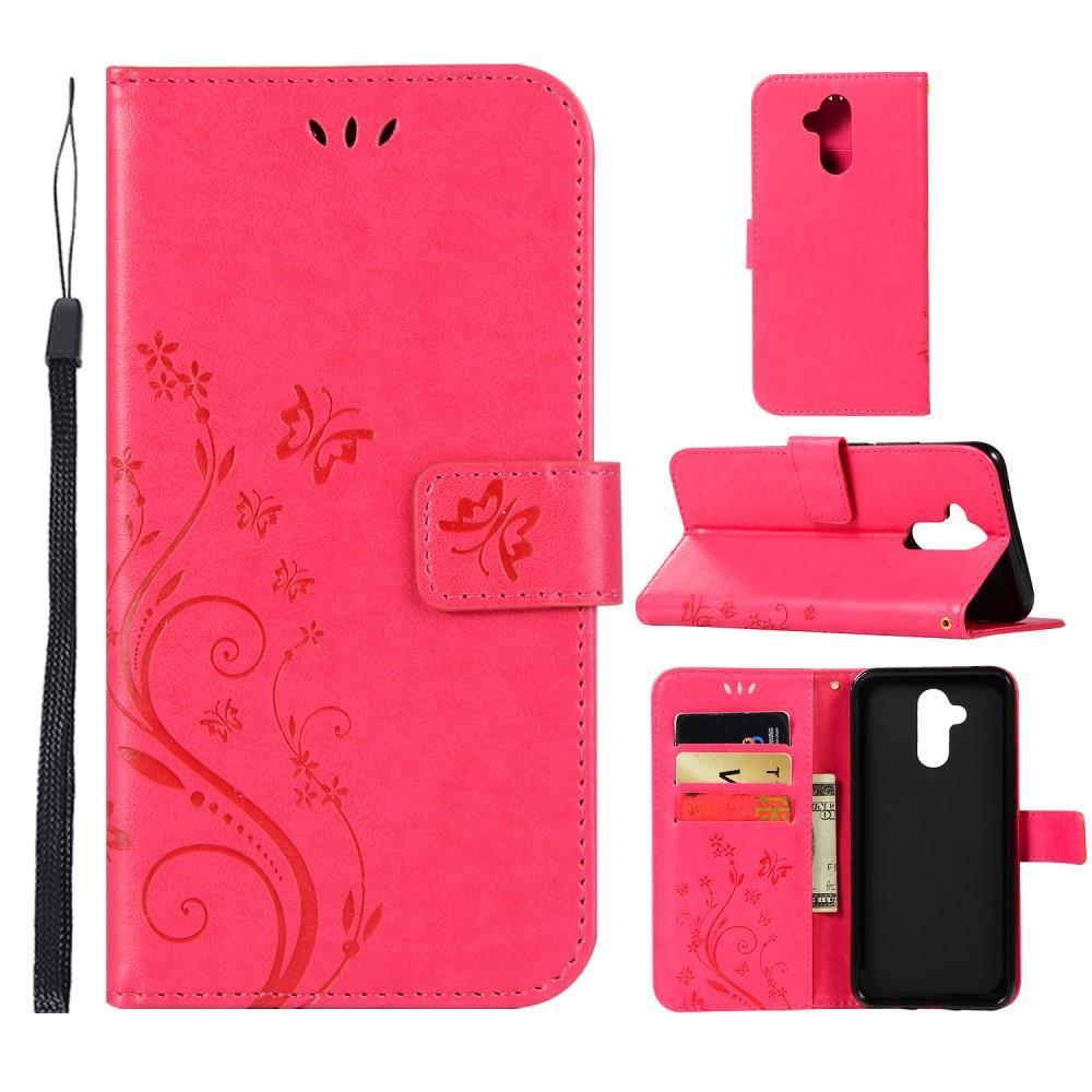 Wallet Case für Huawei Mate 20 LITE Butterfly Flower Motiv