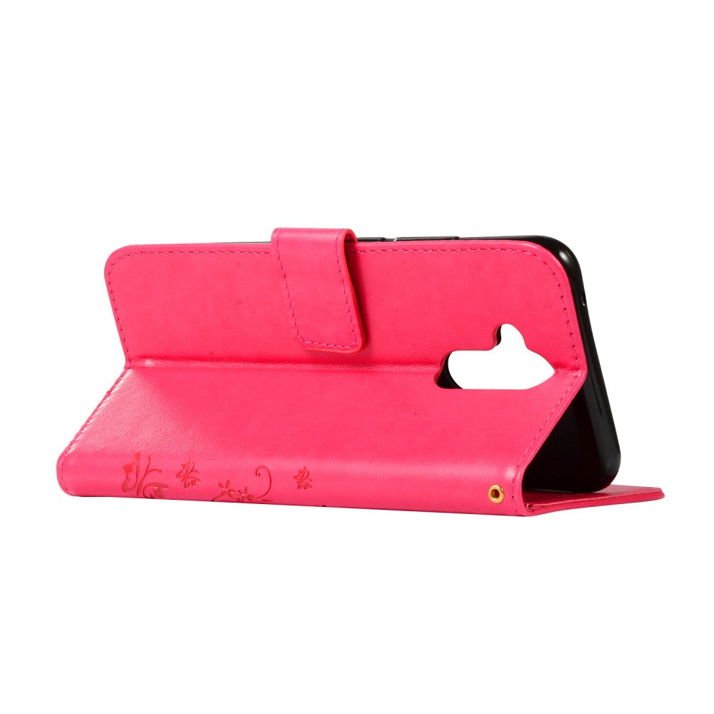 Wallet Case für Huawei Mate 20 LITE Butterfly Flower Motiv