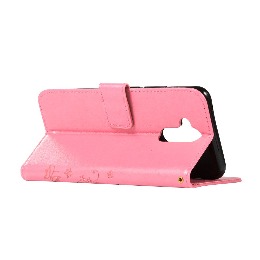 Wallet Case für Huawei Mate 20 LITE Butterfly Flower Motiv