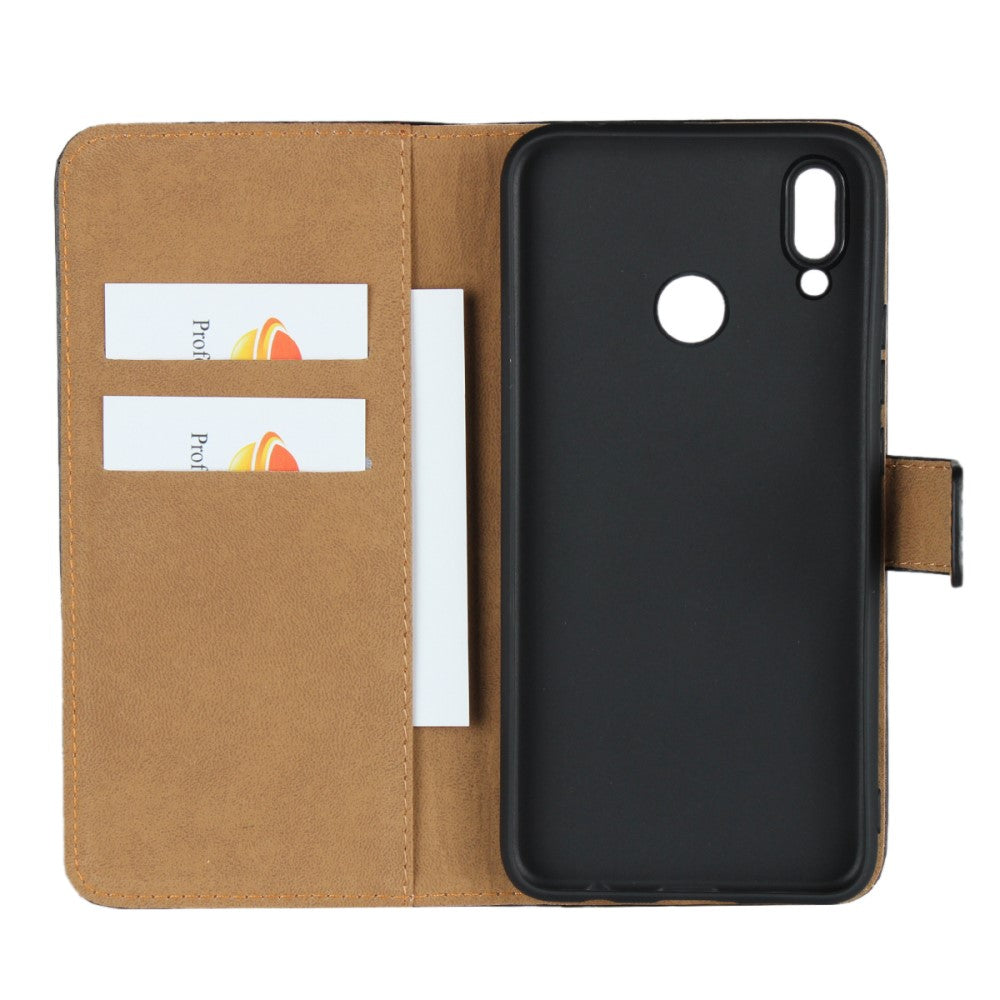 Wallet Case für Huawei P SMART+ TPU Split Echt Leder