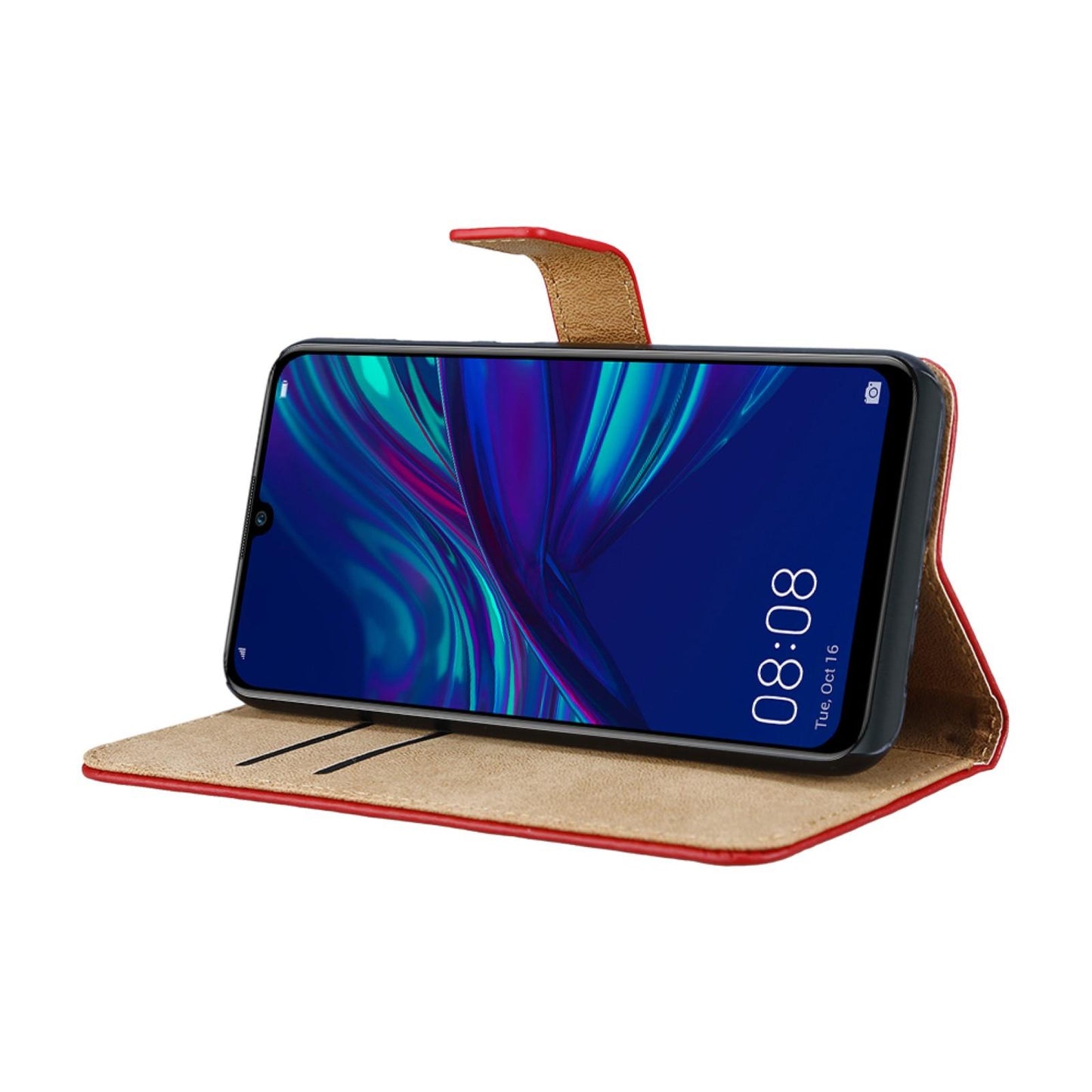 Wallet Case für Huawei P SMART 2019 Genuine Split Echt Leder Tasche