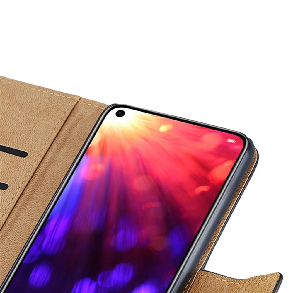 Wallet Case für Huawei Honor View 20 Genuine Split Echt Leder Tasche