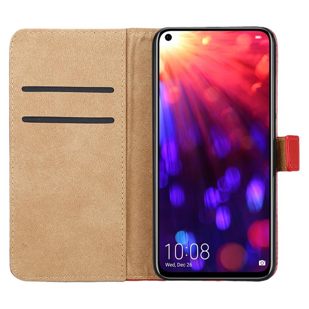 Wallet Case für Huawei Honor View 20 Genuine Split Echt Leder Tasche