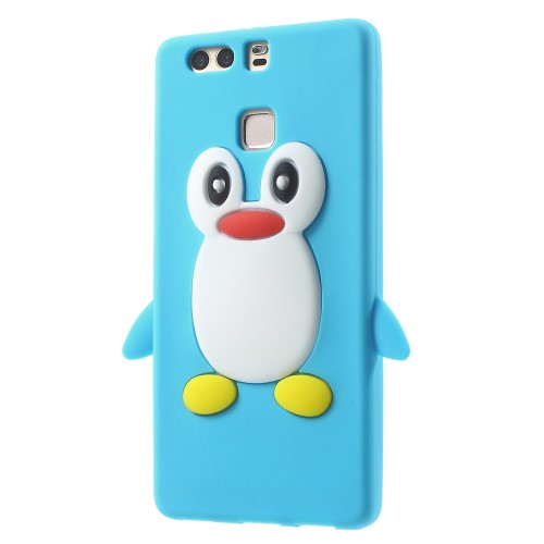Silikon Case für Huawei P9 Soft Cute 3D Pinguin