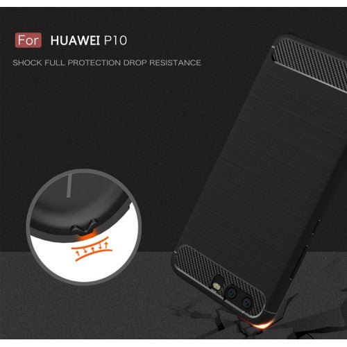 TPU Case für Huawei P10 Carbon Skin Brushed