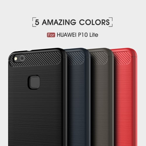 TPU Case für Huawei P10 LITE Carbon Skin Brushed