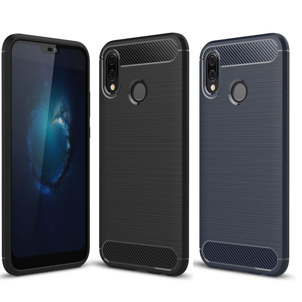 TPU Case für Huawei P20 LITE Carbon Skin Brushed