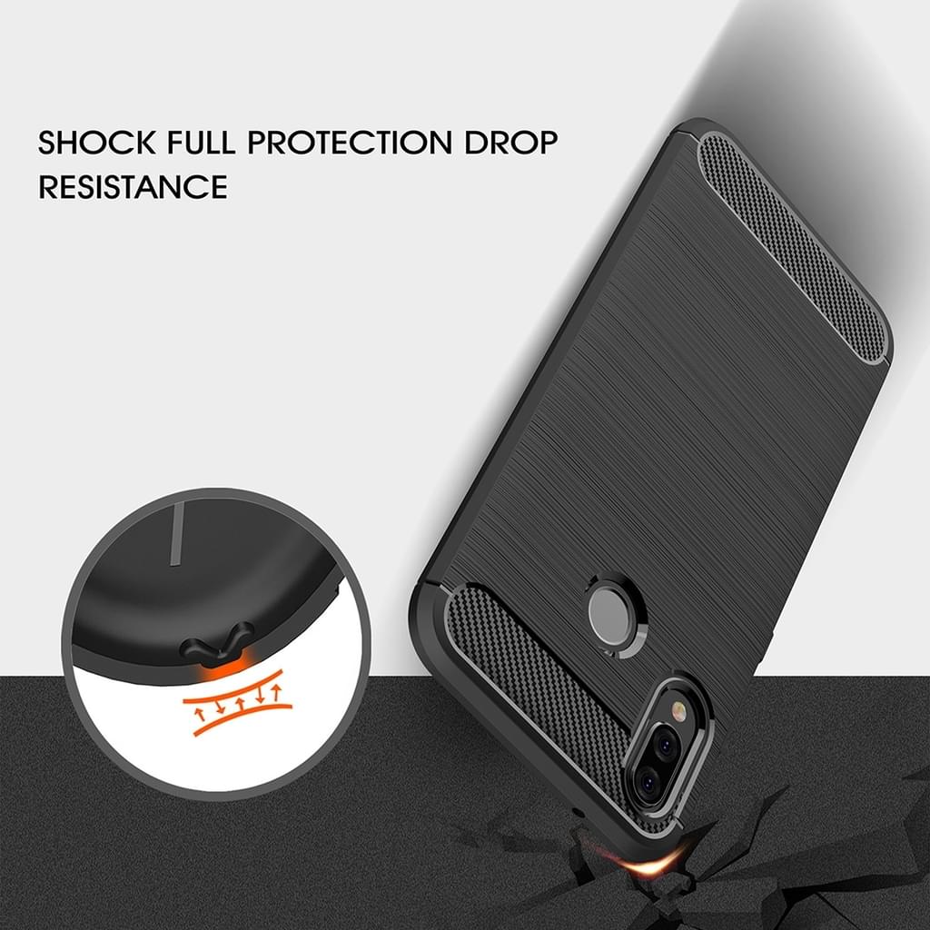 TPU Case für Huawei P20 LITE Carbon Skin Brushed