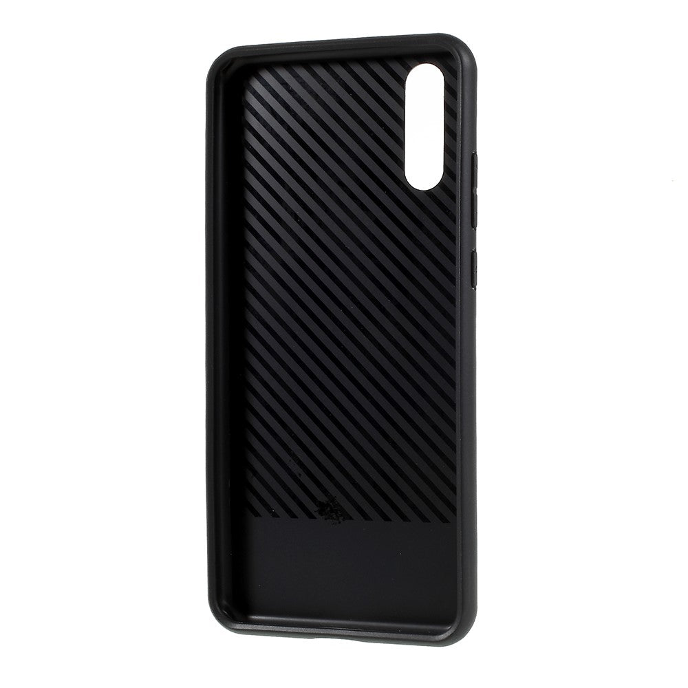 IPAKY TPU Case für Huawei P20 Carbon Fiber Muster
