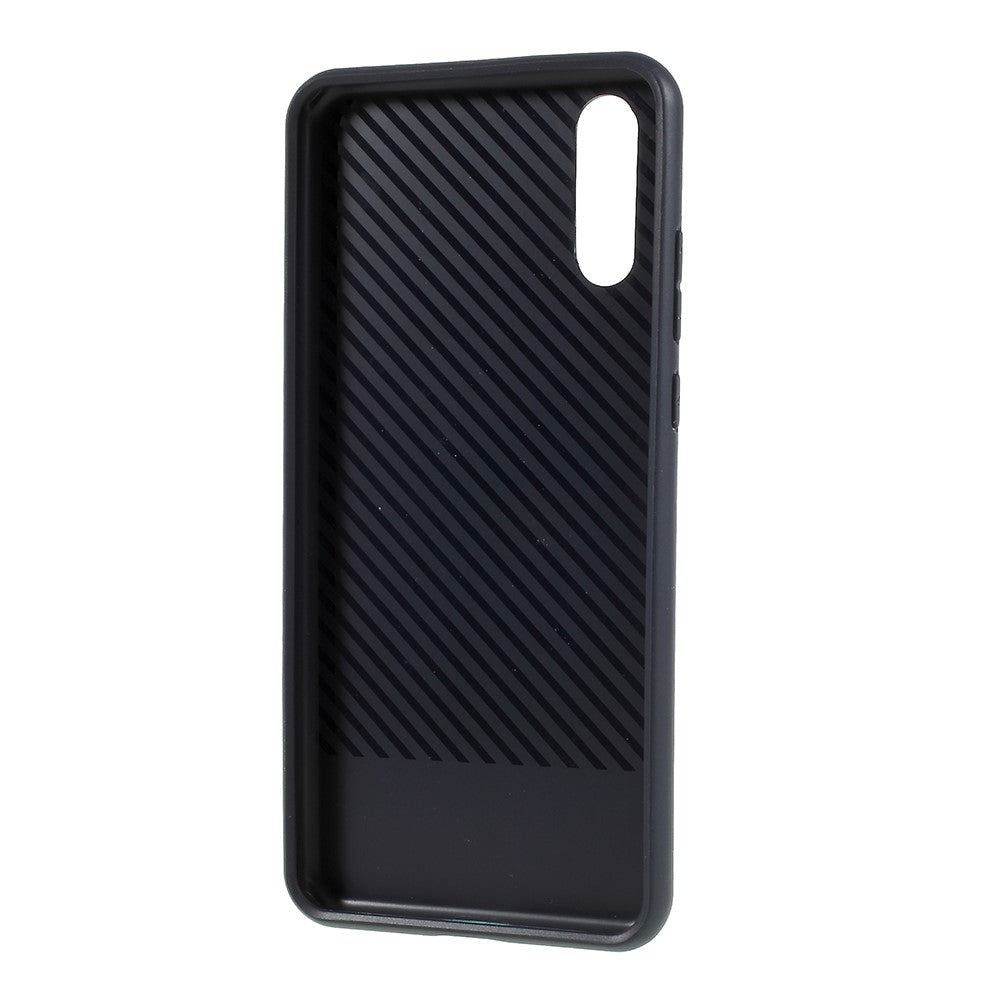 IPAKY TPU Case für Huawei P20 Carbon Fiber Muster