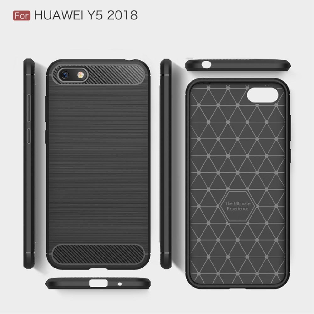 TPU Case für Huawei Y5 (2018) Carbon Skin Brushed