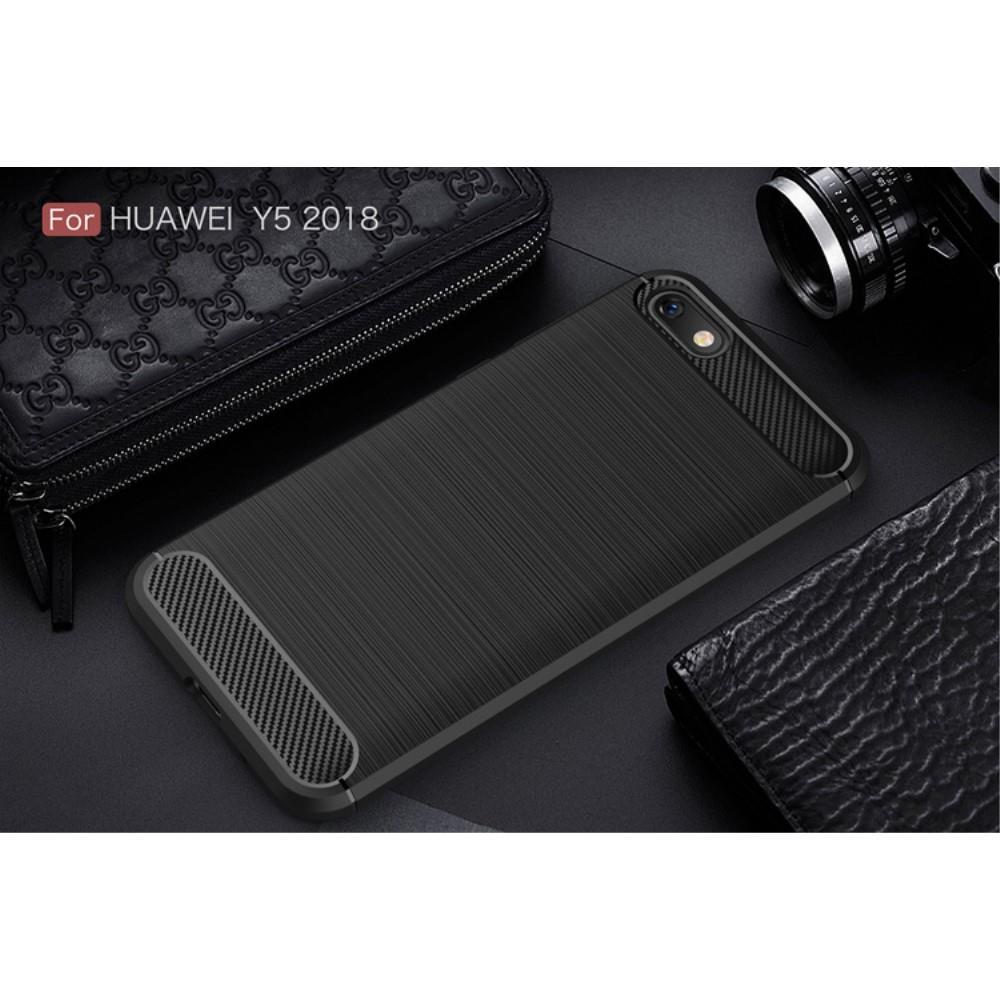 TPU Case für Huawei Y5 (2018) Carbon Skin Brushed