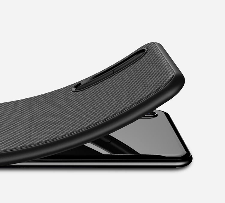 IPAKY TPU Case für Huawei P20 LITE Carbon Fiber Muster