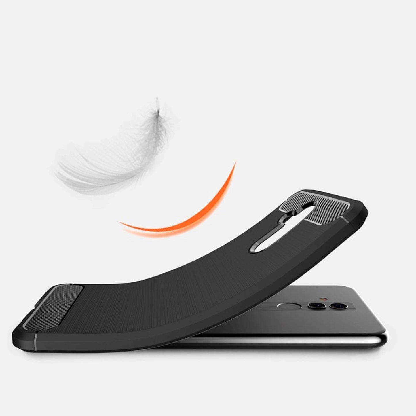 TPU Case für Huawei Mate 20 LITE Carbon Skin Brushed