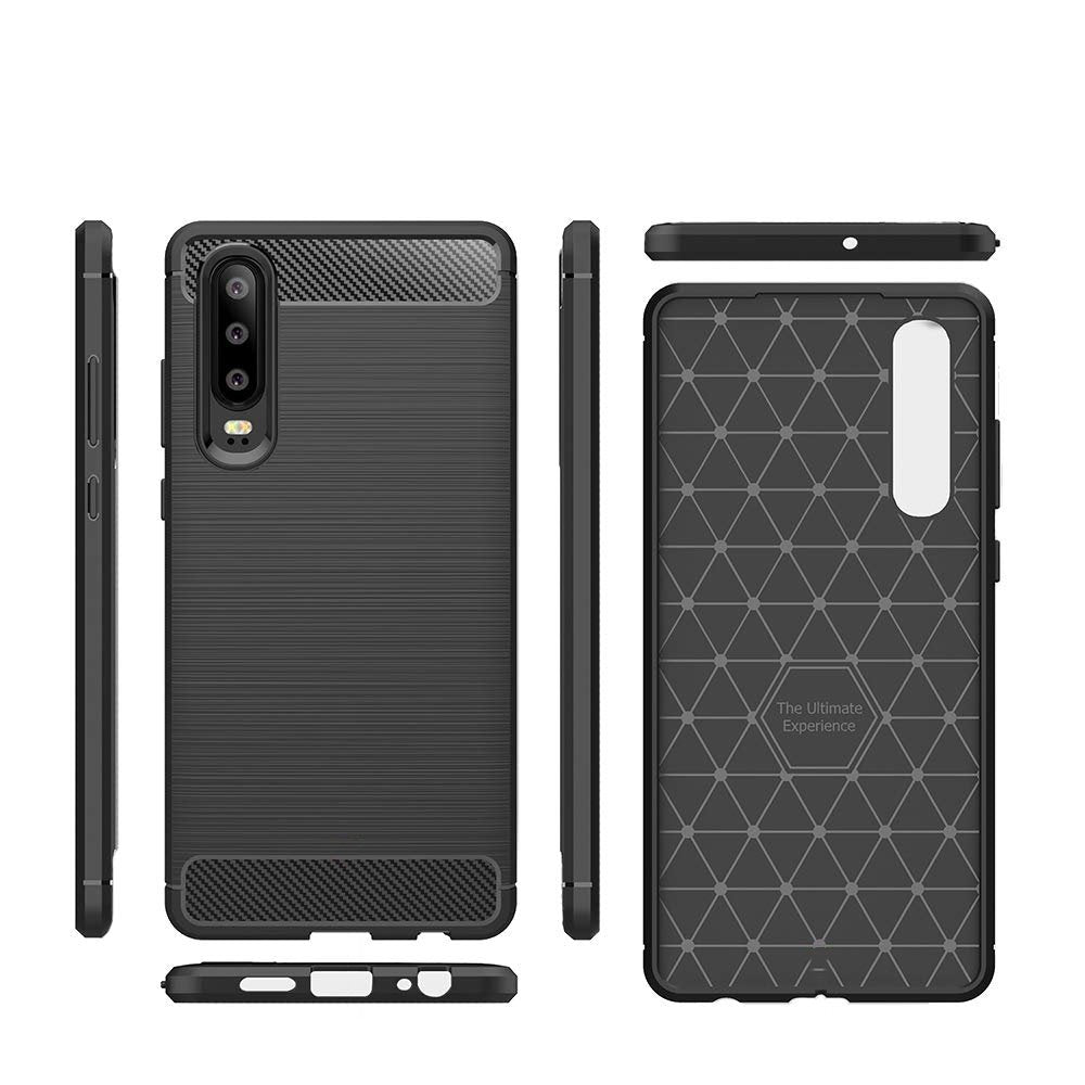 TPU Case für Huawei P30 Carbon Skin Brushed Hülle