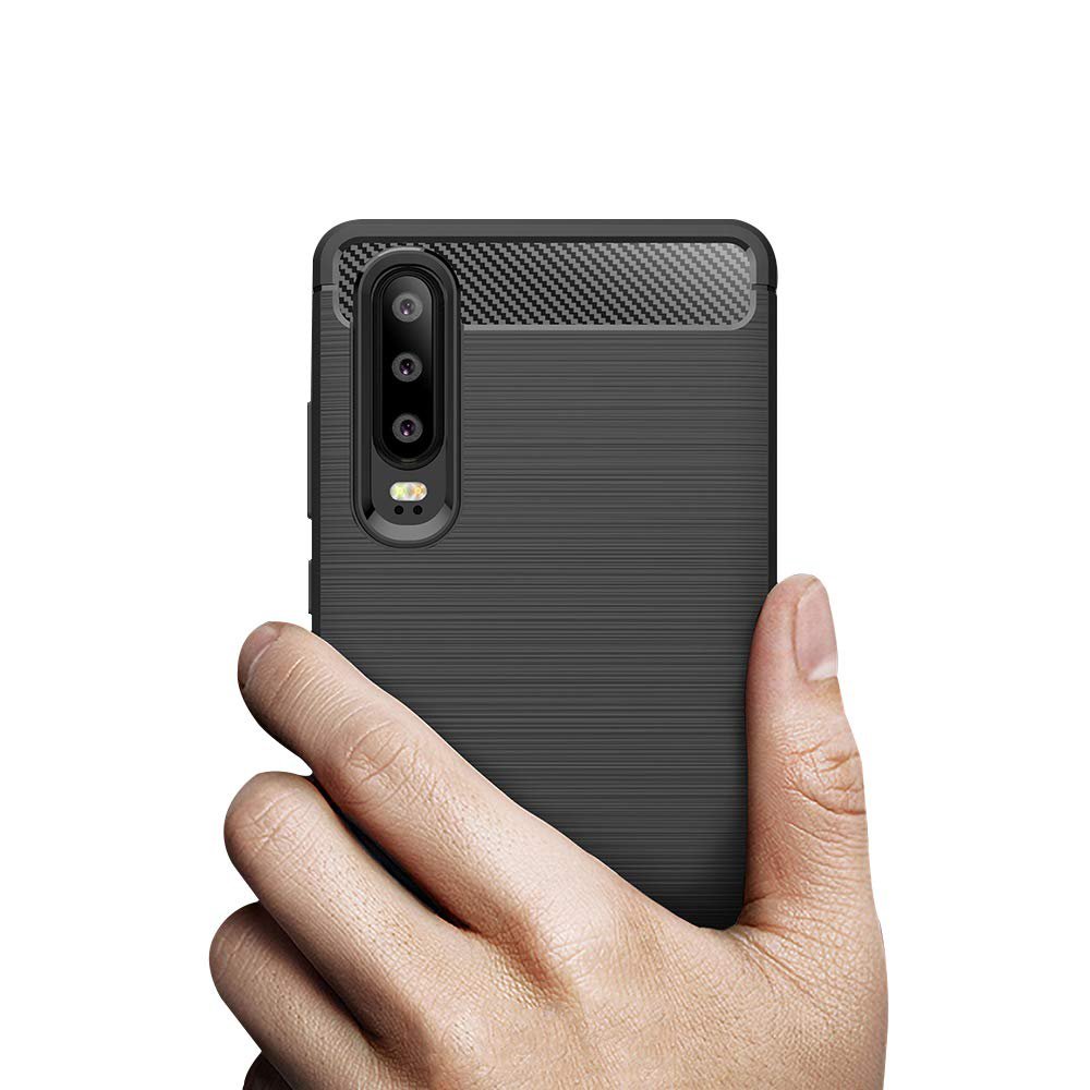 TPU Case für Huawei P30 Carbon Skin Brushed Hülle