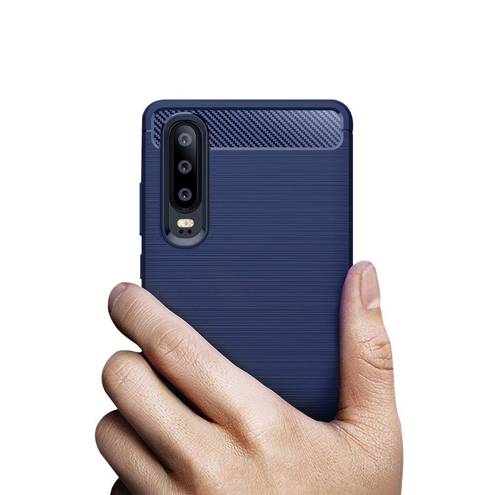 TPU Case für Huawei P30 Carbon Skin Brushed Hülle