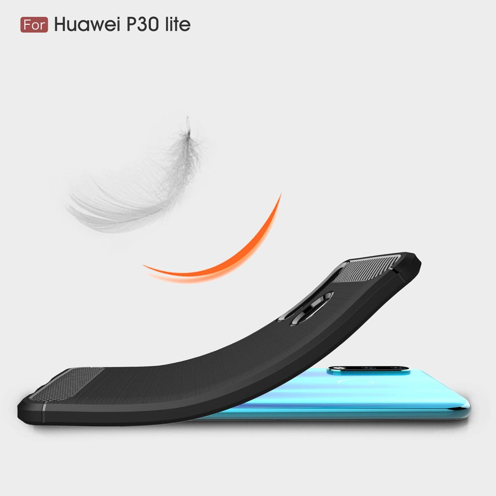 TPU Case für Huawei P30 LITE Carbon Skin Brushed Hülle