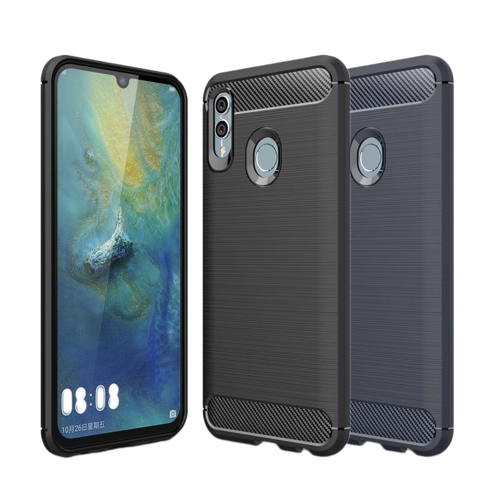 TPU Case für Huawei P SMART 2019 Carbon Skin Brushed Hülle