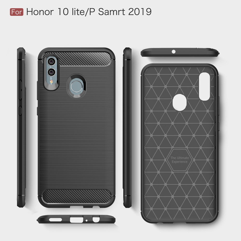 TPU Case für Huawei P SMART 2019 Carbon Skin Brushed Hülle