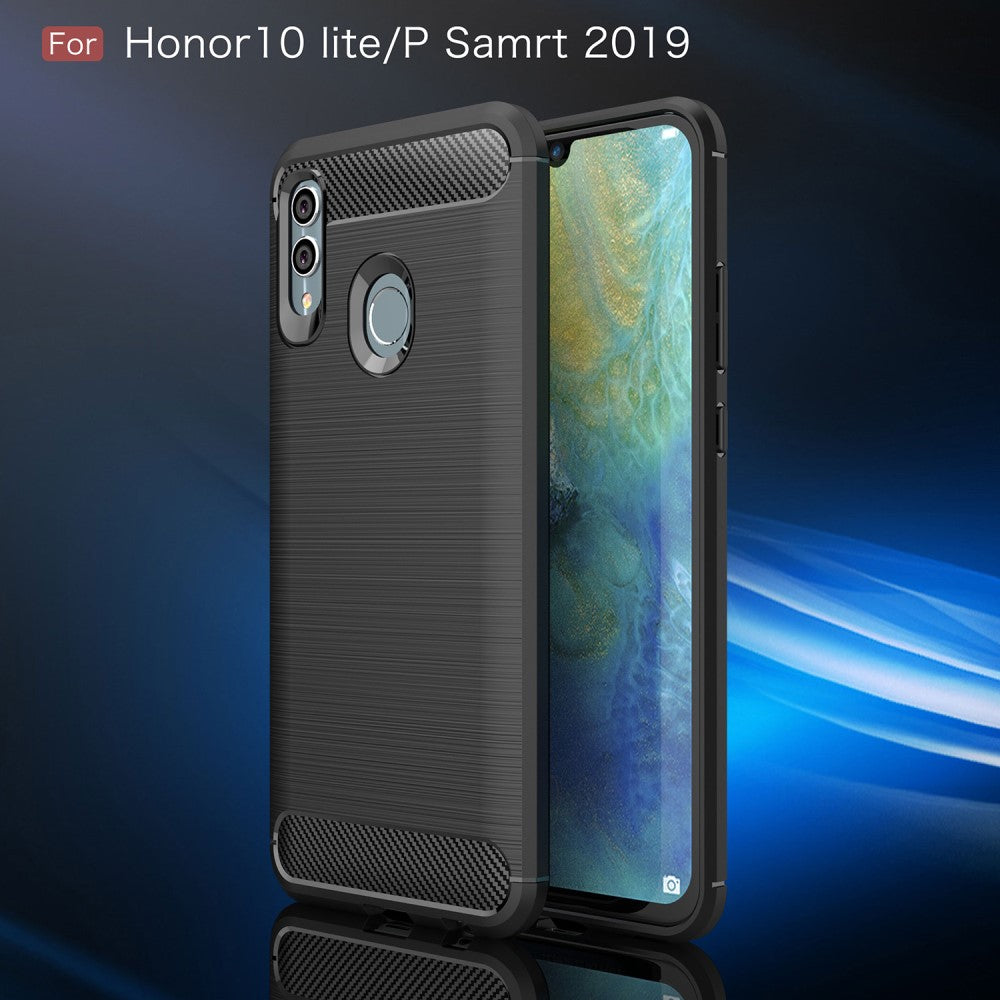 TPU Case für Huawei P SMART 2019 Carbon Skin Brushed Hülle