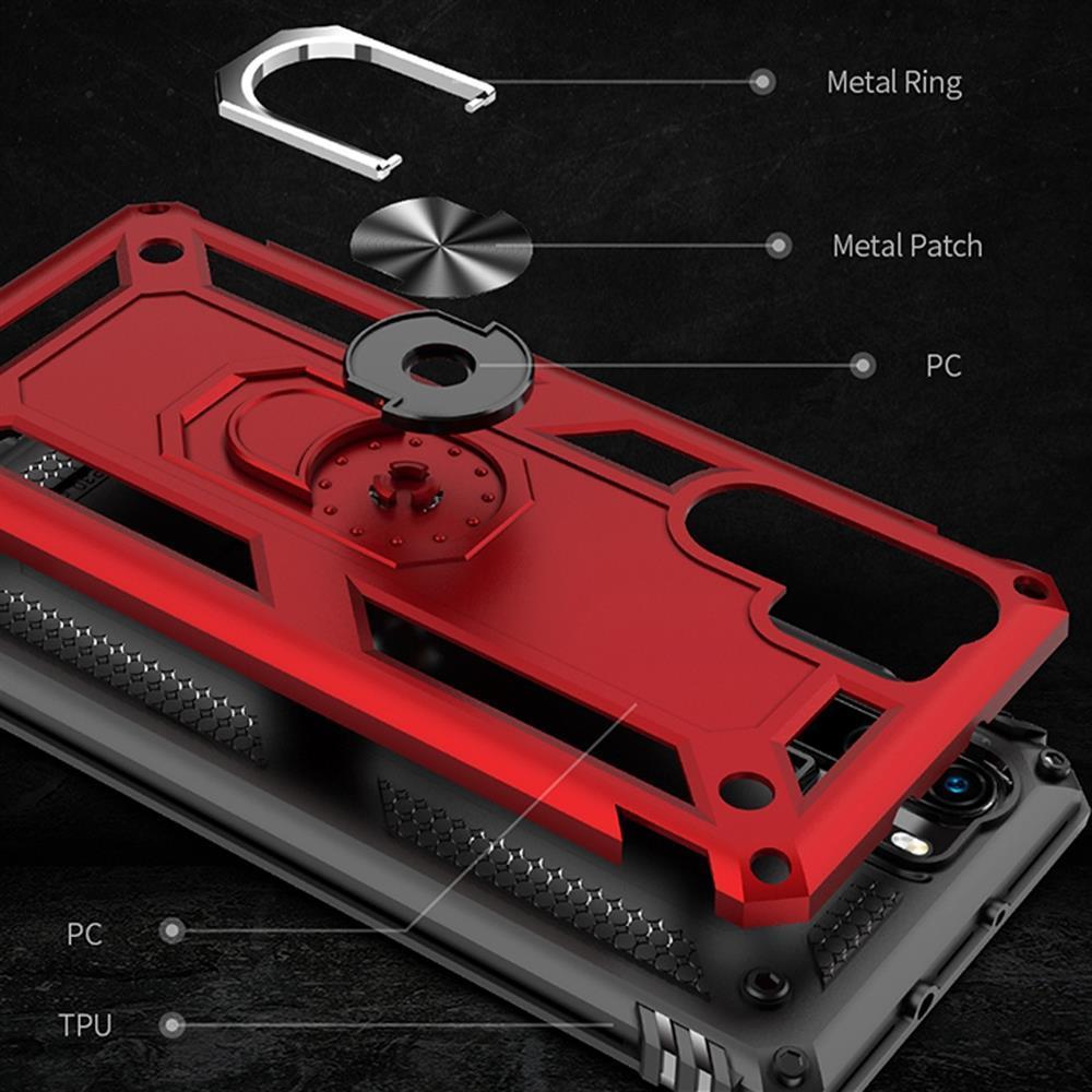 Outdoor Case für Huawei P30 PRO TPU PC Hybrid Sergeant Armor Metall Ring Hülle