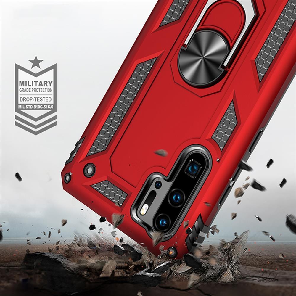 Outdoor Case für Huawei P30 PRO TPU PC Hybrid Sergeant Armor Metall Ring Hülle
