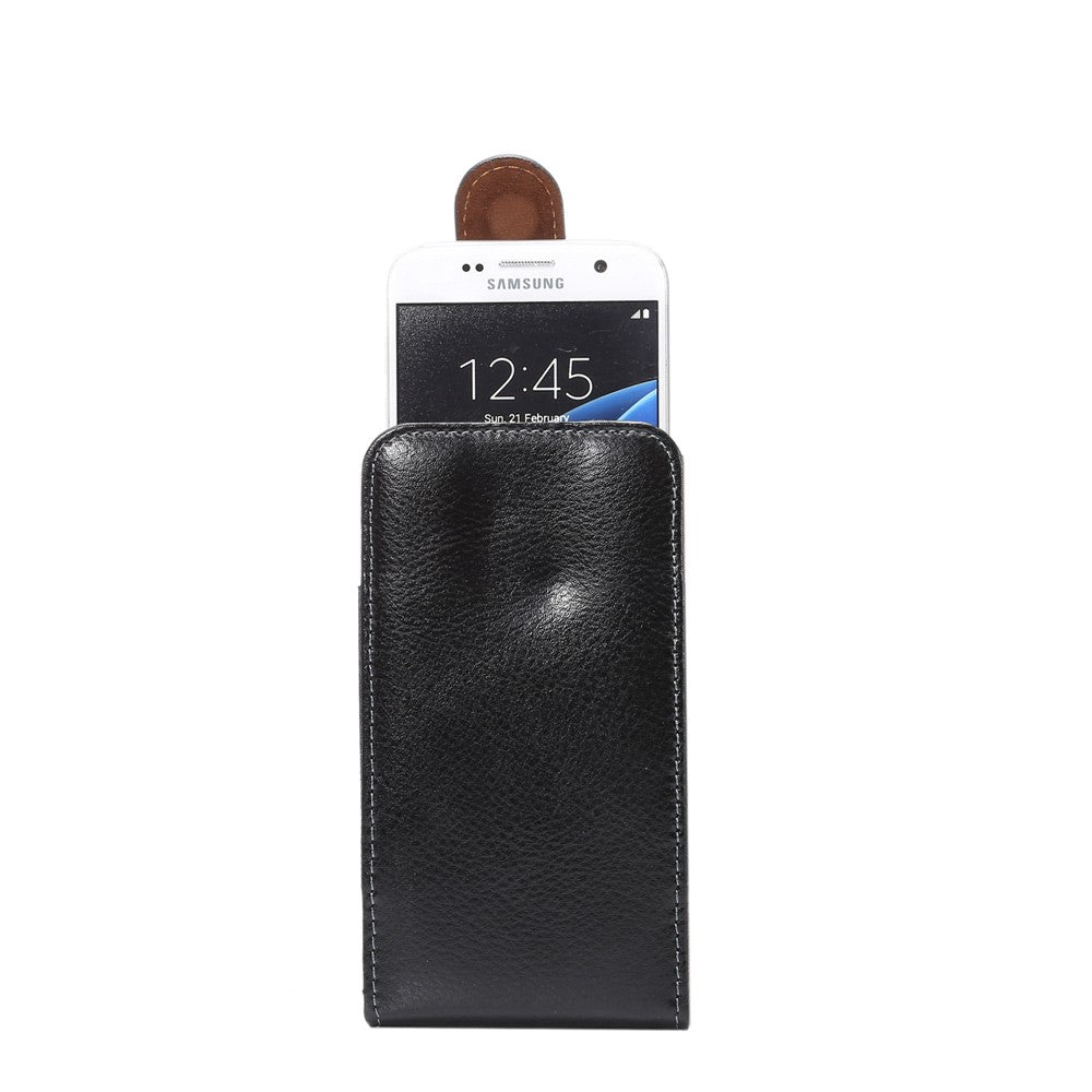 Universal Holster Gürtelclip Magnet Echt Leder für iPhone XS X Galaxy S9 S8 S7 S6 Edge J3