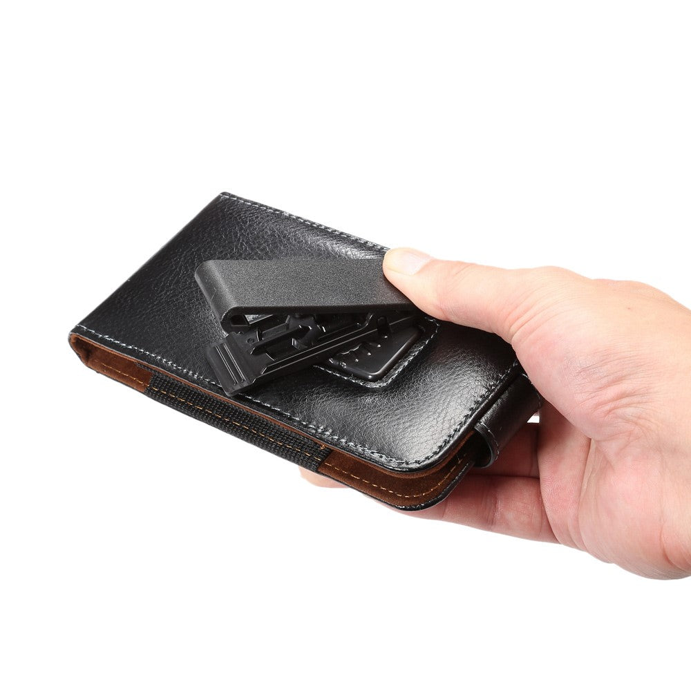 Universal Holster Gürtelclip Magnet Echt Leder für iPhone XS X Galaxy S9 S8 S7 S6 Edge J3