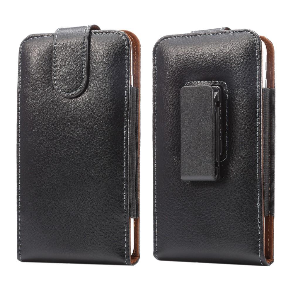 Universal Holster Gürtelclip Magnet Echt Leder für iPhone Xs MAX Galaxy S9+ Note 9