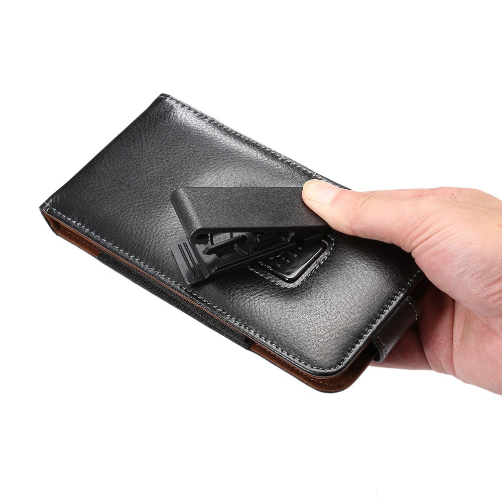 Universal Holster Gürtelclip Magnet Echt Leder für iPhone Xs MAX Galaxy S9+ Note 9