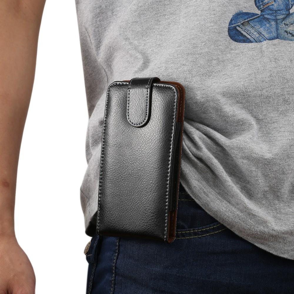 Universal Holster Gürtelclip Magnet Echt Leder für iPhone Xs MAX Galaxy S9+ Note 9